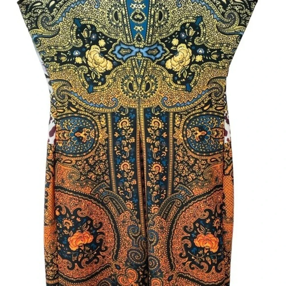 Clover Canyon Dress Cap Sleeve Orchid Design - Picture 6 of 7